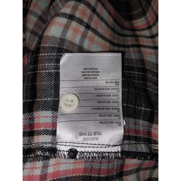 Volcom Women's Plaid Long Sleeve Button Front Shirt Top Size Medium - Picture 4 of 5